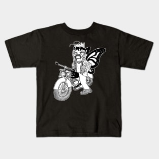 Butterfly Biker Bro Kids T-Shirt